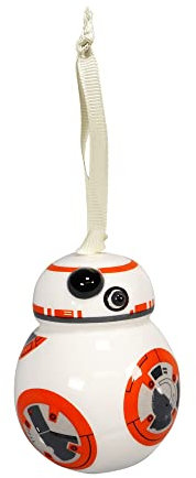Half Moon Bay Hanging Decoration Boxed - Star Wars (BB-8) - Star Wars Decoration - Ceramic Decoration Inspired By BB-8 - Star Wars Gifts - Star Wars Merchandise