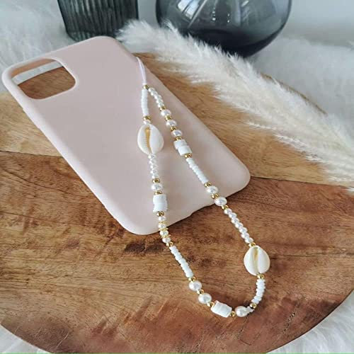 courti Chaîne de téléphone avec Perles et Perles synthétiques - Style bohème - pour téléphone Portable(2)