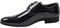 Evoga Scarpe uomo Class blu scuro vernice man's shoes eleganti cerimonia (44, Nero)