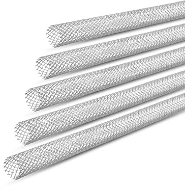 Isolbau Siebhülsen Metall - Ankerhülse 12 mm x 1 m für Gewindestangen M8-M10 - Verzinkt & beschichtet - 5 Stück