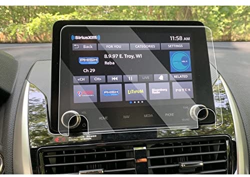 YEE PIN 8-Zoll Kompatibel mit Mitsubishi Eclipse Cross phev 2020-2023 Navigation Schutzfolie GPS Displayschutzfolie Navi Folie Gehärtetes Glas Schutz Kratzfest Auto Zubehör