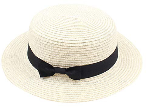 Sombrero de Verano para Mujer, Sombrero de Playa de Paja sólida para Mujer, Sombrero para, Visera, de béisbol De Mujer Baratas