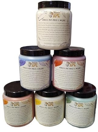 Mondo Ape Vernice Impregnante Atossica per Arnie e Melari - 1 litro - Protettiva, Sicura e Resistente agli Agenti Atmosferici, 100% Naturale - Apicoltura Arancione