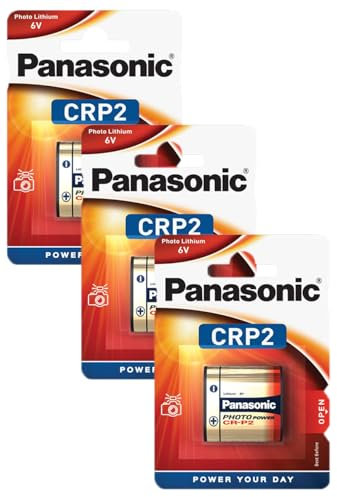 Panasonic CRP2 Foto Batterie Lithium, 1600 mAh,6V (Packung mit 3)