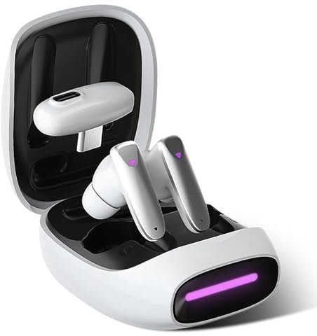 eppfun cutemeet380 Auriculares Gaming inalámbricos paraVR Quest3 2 con Wireless 2,4 GHz/Bluetooth 5.2 dongle USB-C, Baja latencia Inferior a 30 ms, Compatible con PS4 PS5 PC Switch