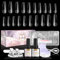 Kredioo Gel X Nail Extension Kit, 500Pcs Acrylic Nail Tips Long Coffin Pre-Shaped with 4 in 1 Nail Glue Base Coat, UV Nail Lamp, Prep Dehydrator, Beginner Easy DIY Manicure Nail Art Kit