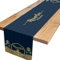 Ramadan Mubarak Tischläufer,Blau Gold Ramadan Tischdecken Tischdekoration Ramadan Mubarak Deko für Muslim Islamisch Zuhause Esszimmer Party Dekoration 180 x 35cm