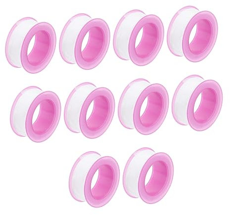 Gatuida 10rolle Ptfe Dichtungsband Wasserdichtes Langlebiges Und Vielseitiges Dichtungsband Für Installation Von Wasserhähnen Ventilen Und Schläuchen