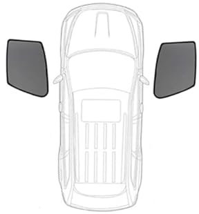 LHZPGC Parasol de Malla para Coche para VW Golf 5 MK5 2004-2010, Visera de Cortina de Ventanas Laterales traseras, Negro/Magnético/Anti-UV,2PCS Front