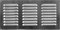 mosegor Griglia di ventilazione in alluminio, 600 x 300 mm, quadrata in metallo zincato, griglia di ventilazione per parete laterale e soffitto (600 x 300 mm)