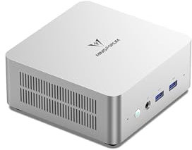 MINISFORUM UN1290 Mini PC, Intel Core i9 12900HK, 32GB RAM, 1TB SSD, PC de Escritorio de 14 Núcleos/20 Hilos, HDMI 2.0/USB-C/DP 1.4, LAN RJ45 2.5G, 5 Puertos USB, Wi-Fi 6