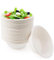 yayafunfun 50Pcs Small Disposable White Bowls for Parties,7.7oz/220ml White Paper Bowl Serving Biodegradable Dessert Soup Sugarcane Bowl Compostable Bowls Picnic for Hot Cold Food