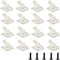 PDETVEO 16PCS Replacement Belt Hook Clip, Belt Clips for Dewalt, 304 Stainless Steel Drill Clips Tool Hooks with Screws for Dewalt N268241 Fit for 20V Power Tools