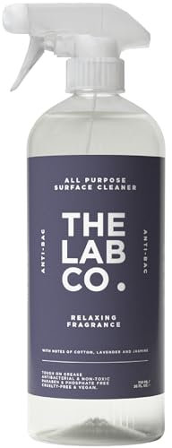 The Lab Co. Antibacterial All Purpose Cleaner 750ml Multi Surface Cleaning Spray Relaxing Fragrance Cotton Lavender and Jasmine