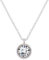 Karen Millen Crystal Dot Pendant Necklace For Women (Silver/Clear Crystal)
