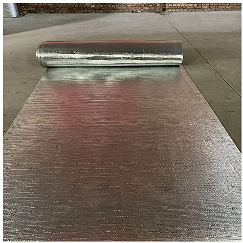 Isolierfolie Dämmfolie Isolierfolie 4-5mm Selbstklebende Wärmedämmfolie Heizkörperreflektor Doppelschicht Aluminiumschaum Wärmereflektierende wasserdichte Folie Dampfsperre