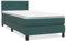 vidaXL Boxspringbett mit Matratze Dunkelgrün 90x220 cm Samt, Bett, Bettrahmen, Einzelbett, Schlafzimmermöbel, Lattenrost, Samtbett, Polsterbett