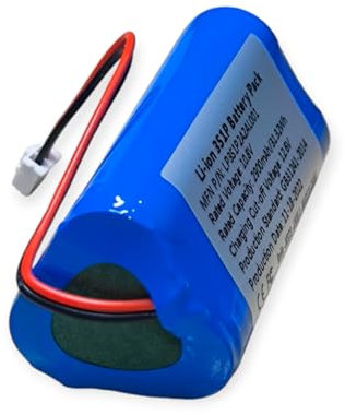 Batterie/Battery 10.8V (Max 12.6V, Min 8V) 2900mAh Rechargeable Lithium-ION - accu 18650, Pile 18650, accus Rechargeables 18650 Batterie Li-ION pour Appareil electronique - Connecteur fourni