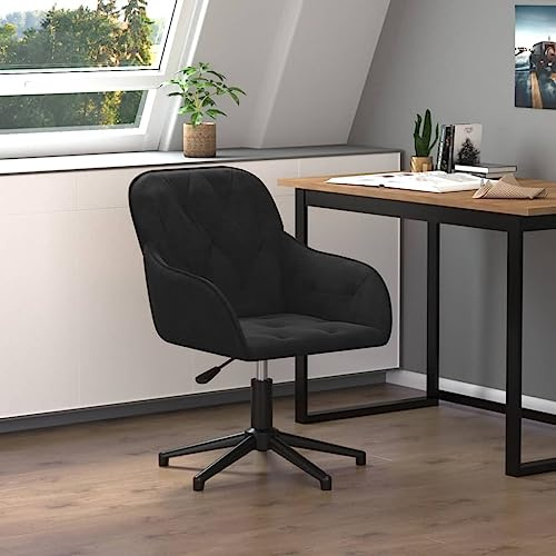 LVHUIDEH Bürostuhl Ergonomisch Schreibtischstuhl Höhenverstellbar Büro Stuhl Gaming Stuhl Computerstuhl Office Chair 360° Drehstuhl, 56 x 61.5 x (72-80) cm, Samt