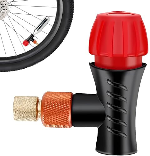 ZFRITP Fahrradpumpe Adapter Für 16 G Co2 Pumpe Fahrrad, Co2 Fahrradpumpe, Fahrrad Luftpumpe, Bike Pump, Für Mountainbikes Und Rennräder, Co2-Kartuschenventil Mit Doppelter Verbindung