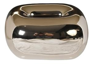 WFchenj222-6 Taschentuchbox-Hülle - Taschentuchbox aus Keramik, dekorative Box for Wohnzimmer, Couchtisch, Desktop Kosmetiktücher-Hülle(Silver)