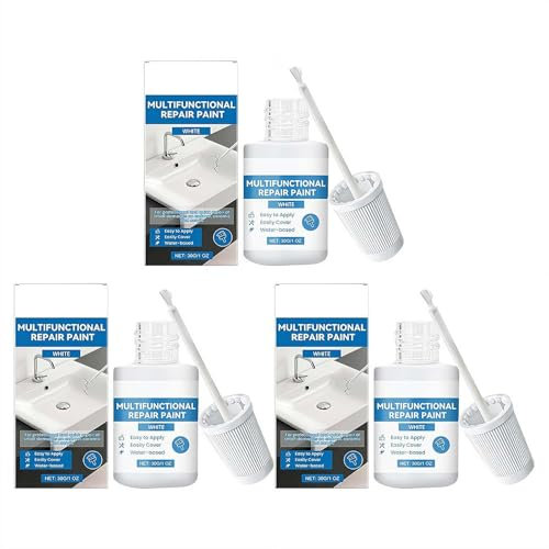 White Touch Up Paint, Multi-Surface Touch Up Paint Pen for Chips and Scratches,Quick-Dry White Porcelain Paint,Scratch Repair for Wall,Door,Cabinets, Wood,Furniture