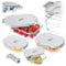 KADAX Lot de 4 boîtes de conservation sous vide en verre avec couvercle sous vide et pompe manuelle - Récipients en verre pour aliments - Boîtes de mise sous vide
