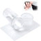 French Manicure Stamp Set, Schablonen & Silikon Stempel, Professionelles Nageldesign Kit für Perfekte French Nails, Ideal für DIY Maniküre & Kreative Nagelgestaltung, Nagel Stempel