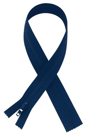 Navy 41 cm (41 cm) Chiusura lampo per abiti – Cerniera in nylon leggero #3 denti per sartoria, cuscini, borse più grandi, Giddy Square