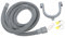 Gatuida 1Set Heavy Duty Drum Washing Machine Drain Hose Kit Includes Hose Connector Clamps Shaped Support for Smooth Drainage and Easy Installation