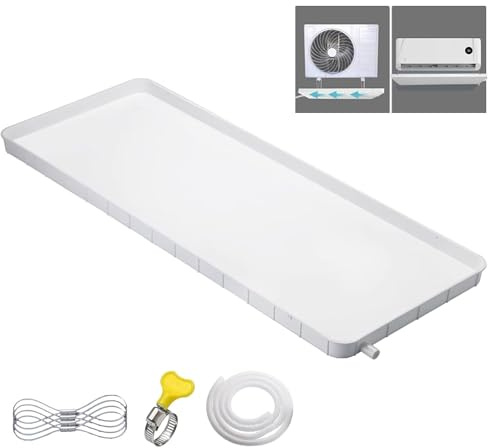 Vaschette di scarico condensa per condizionatori d'aria - Kit di scarico universale per sistemi a pompa di calore divisa per interni/esterni