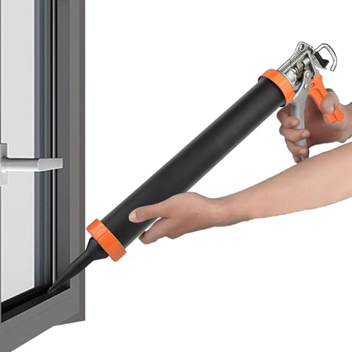 Vhjlfig Cartridge Filling Syringe Heavy Duty Auto Stop Caulking Tool Non Slip Leak-Free Adhesive Syringe Easy Press For Tile Room
