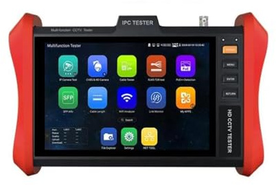 Tester per fibra ottica, Tesoro Di Ingegneria Delle Comunicazioni Rete IPC-T80-LCR Telecamera Monitoraggio Video Strumento Test Rilevamento Cavi + HDMI + VGA ,per tester di luce per fibra ottica(T80)