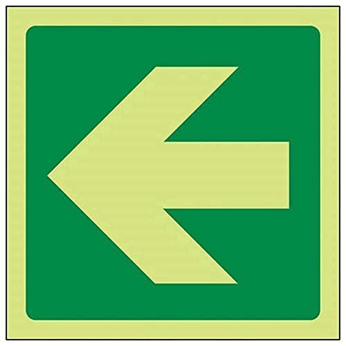 VSafety Panneau lumineux en vinyle autocollant avec flèche droite Vert 100 mm x 100 mm