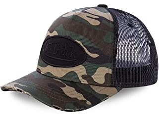 Tracker Kappe Herren Bequem, Cap Herren, Tarnung, Empfindliche Haut, Grün, Einheitsgröße