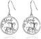 AEONSLOVE Ohrringe Silber 925 Damen Hängend Lange Groß Elefant Familie Tropfen Modeschmuck Muttertagsgeschenk Schmuck Geschenk für Mama Mutter Frauen Mädchen Oma Freundin