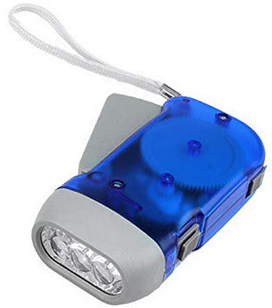 ACAMPTAR Torcia A Mano Torcia A LED Torcia Dinamo A Torcia A LED di Emergenza Dinamo A Casa Torcia Lampada A Mano Autoportante Luce
