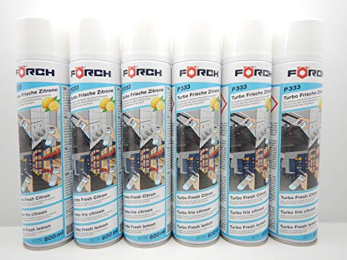 FORCH Turbo FRISCHE Zitrone GERUCHSVERNICHTER LUFTERFRISCHER RAUMSPRAY (6)