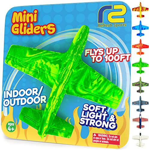Foam Airplanes - Summer Airplane Toys Gifts for Kids All Ages 3 4 5 6 7 8 9 10 Year Old - Best Boys Toys Gift - Boy Toys Age 4-7 - Fun Summer Gifts for Boys & Girls Party Favors - Airplane Gift Idea