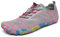 SAGUARO Barfuss Schuhe Damen - Barfußschuhe Damen - Outdoor Barfussschuhe Leichte rutschfeste Zehenschuhe Barfuß Fitnessschuhe Traillaufschuhe Pink A,Gr.38