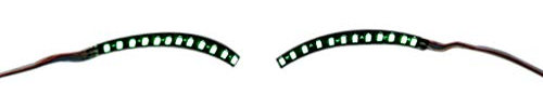lfdhcn LED Allume des Faux Cils imperméables à la paupière de fête d'halloween Cils Lumineux