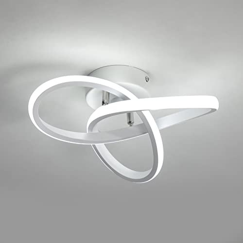 minifair minfair Modern LED Ceiling Light,Round Geometry Ceiling Lamp,Chic Chandelier 6000K for Hallway,Living Room,Bedroom 18W Dia 24CM