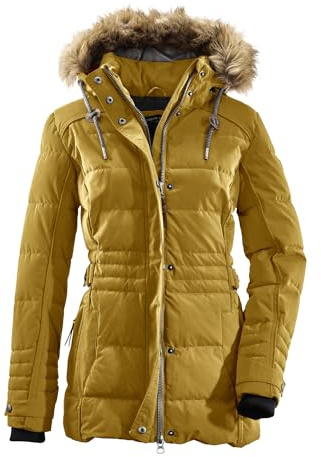 G.I.G.A. DX (GIGEQ) Damen Casual Funktionsjacke in Daunenoptik mit abzippbarer Kapuze Oiva, gebranntes gelb, 36, 34490-000