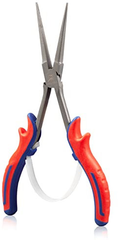 GOLD DEER 7 Long Reach Needle Nose Pliers Mini Long Reach Plier with Serrated Jaw Extra Long Needle Nose Pliers Micro Precision Plier for Hard to Reach Narrow Space, Carbon Steel with Teflon Finish