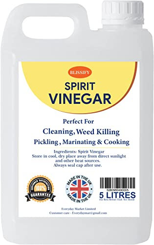 Spirit White Vinegar Food Grade Acetic Acid Liquid for Household Cleaning, Cooking, Baking and Pickling (5L, Pack of 1)
