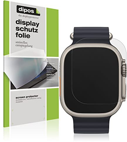 dipos I 6X Schutzfolie matt kompatibel mit Apple Watch Ultra 2 49mm Folie Displayschutzfolie