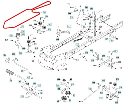 Wolfbelt Keilriemen 532442781 passend für McCulloch M155-107HRB M165-107HRB M185-107TC M185-107HRB M200-107TC M200-107HRB M220-107TC