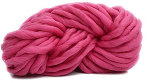 Super chunky Garn Mischte Arm Stricken Decke Garn sperrige Roving für Hand stricken Häkeln Decken Hüte Pullover Teppiche 66 (Color : Peach)