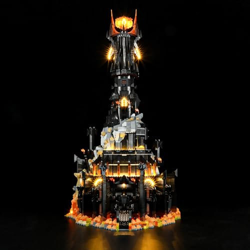 BRIKSMAX Led Licht für Der Herr der Ringe: Barad-dûr 10333 - Kompatibel mit Lego Bausteinen Modell - Ohne Lego Set