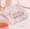 JGA Servietten TEAM BRAUT gepunktet Tisch-Deko für Junggesellenabschied Bride & Bride Crew/Hochzeit Farben rosa & rosé-gold - Inhalt 20 Stück - Made in Germany